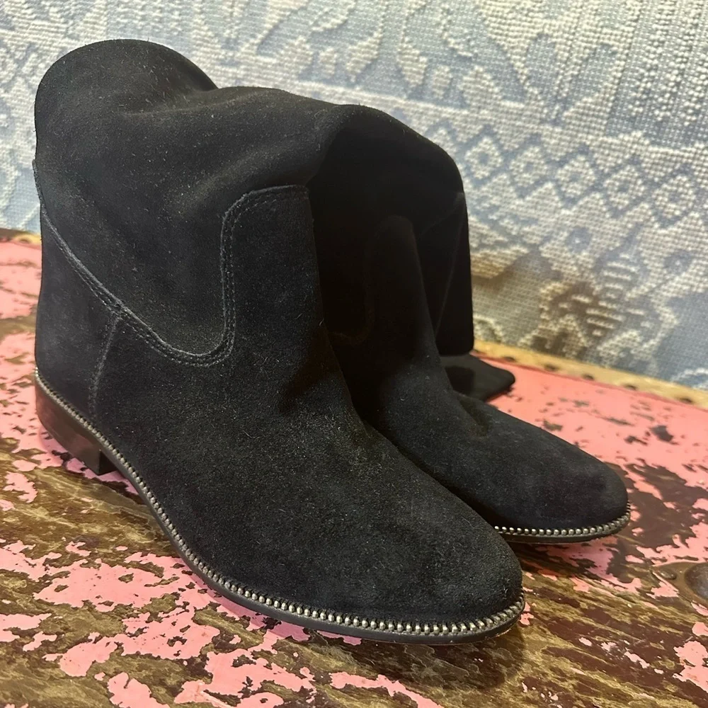 MICHAEL KORS black tall flat boots sz 7